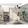 Smart - Armoire lit vertical avec bureau 