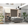 Smart - Armoire lit vertical avec bureau 
