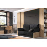 Eos - Armoire lit autoportante avec banquette 