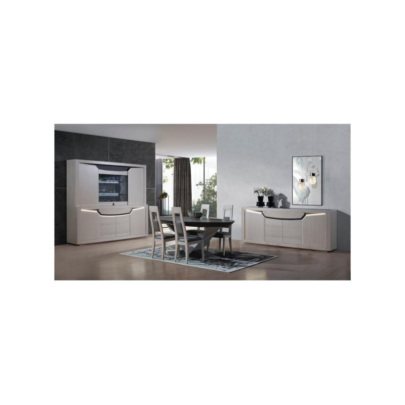 Muse - Buffet vaisselier 2 corps 