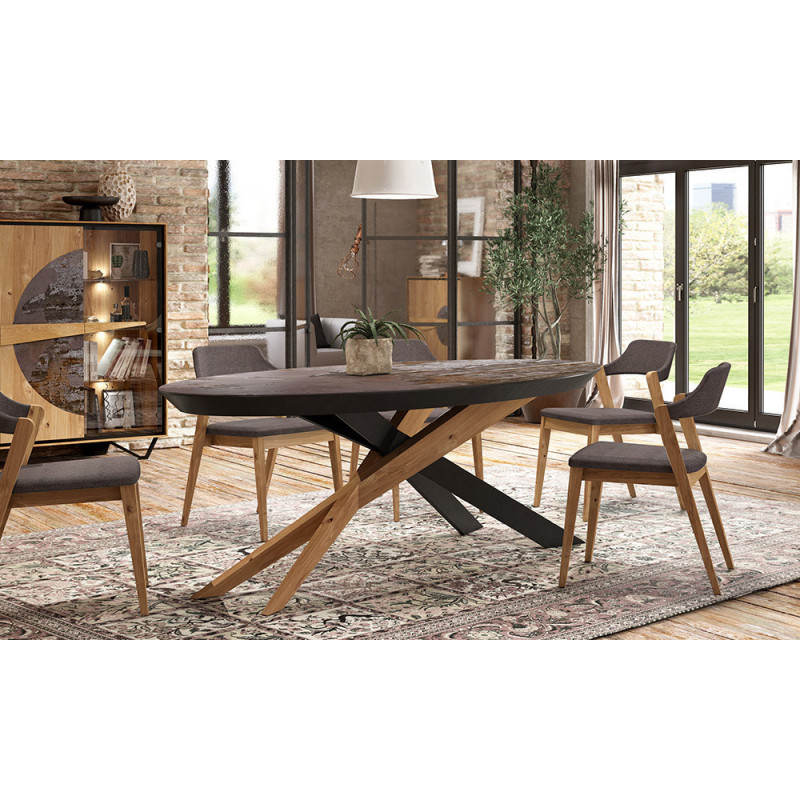 Escale - Table ovale extensible 