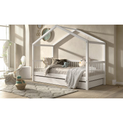 Orrest - Lit cabane pour couchage 90 x 200 cm 