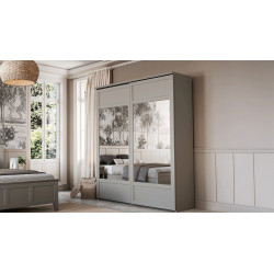 Beaumont - Armoire 2 portes coulissantes 
