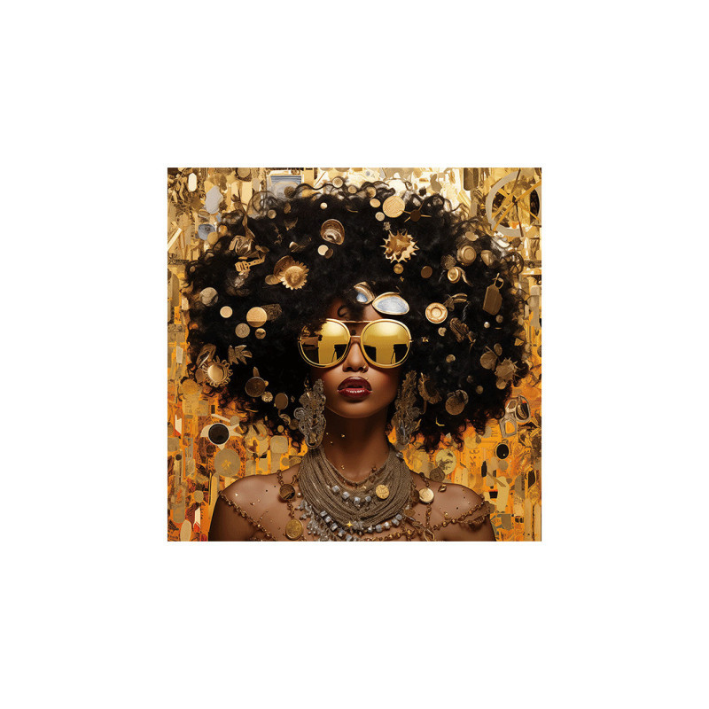 Déco - Impression sur verre Visage 