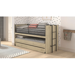 Sam - Lit compact couchage 90 x 200 cm 