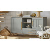 Alva - Meuble d'appui 2 portes 1 tiroir 1 niche 