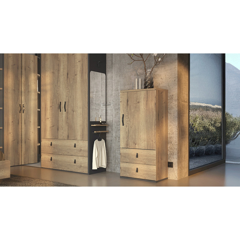 Opéra - Chiffonnier 1 porte 2 tiroirs 