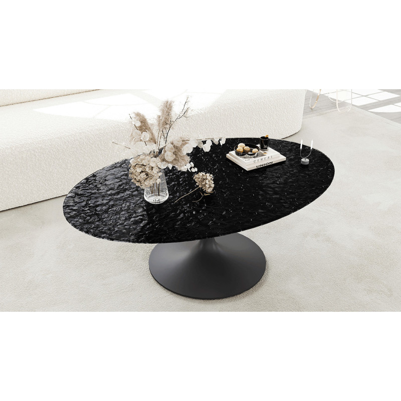 Alisse - Table basse ovale 