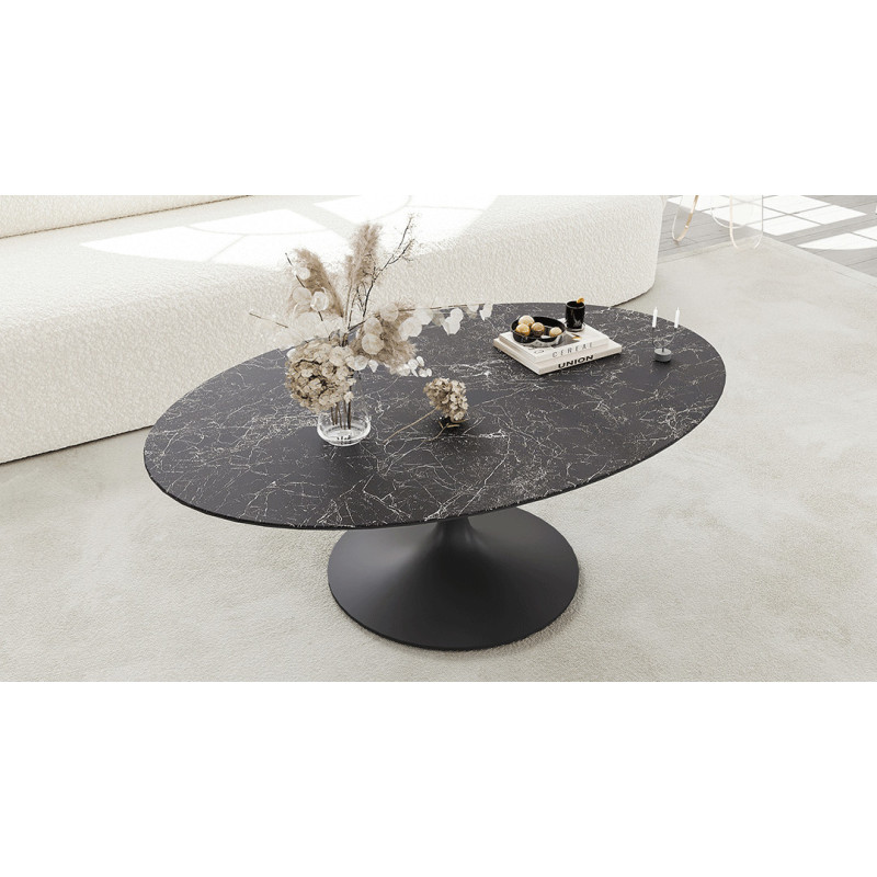Alisse - Table basse ovale 