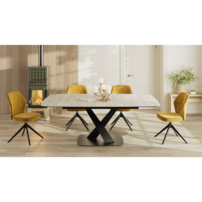 Tiago - Table de séjour carrée 