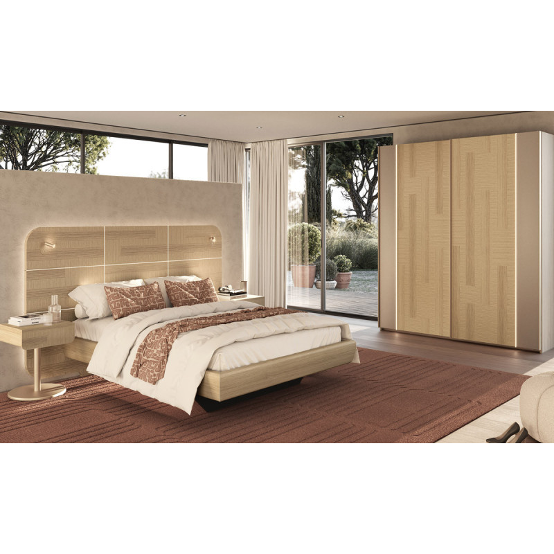 Majestic - Lit avec eclairage et prise usb-c 