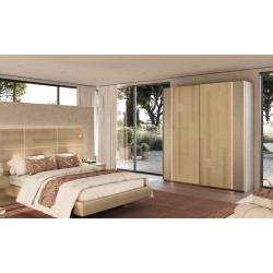 Majestic - Armoire 2 portes bois coulissantes 