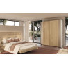 Majestic - Armoire 2 portes bois coulissantes 