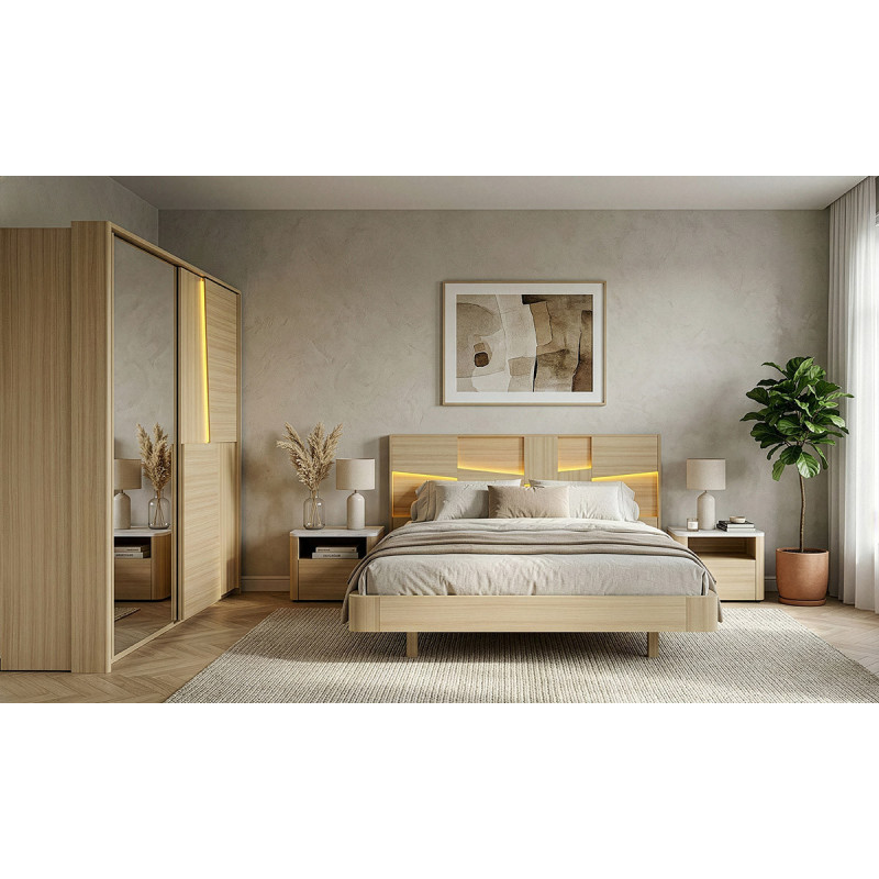Silva - Armoire 2 portes coulissantes 