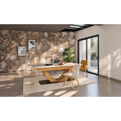 Minéral - Table de séjour extensible 