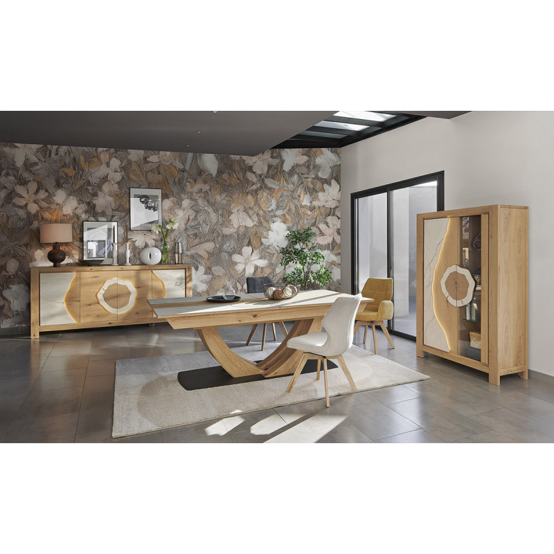 Minéral - Table de séjour extensible 