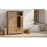 Vauban - Vitrine 2 portes 2 tiroirs 1 niche 