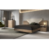 Salsa - Lit pour couchage 140x190 avec 2 chevets 