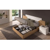 Salsa - Lit pour couchage 140x190 avec 2 chevets 