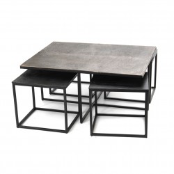 2022 - Set tables basses aluminium 